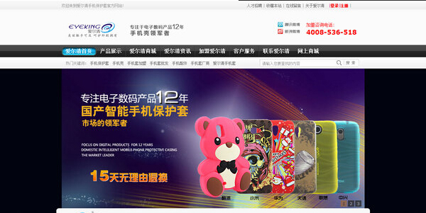 愛爾清營銷型網站