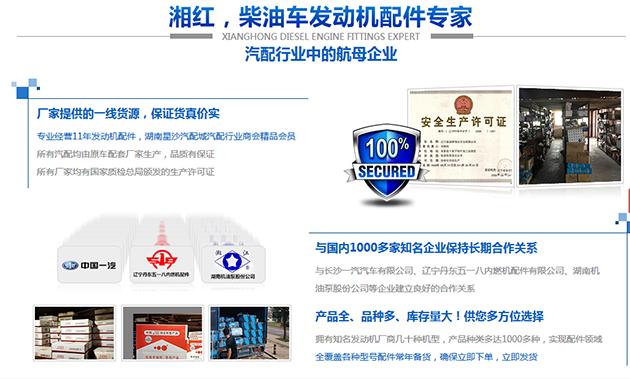 湘紅汽配綜合優勢展示，打消客戶疑慮，吸引客戶詢盤