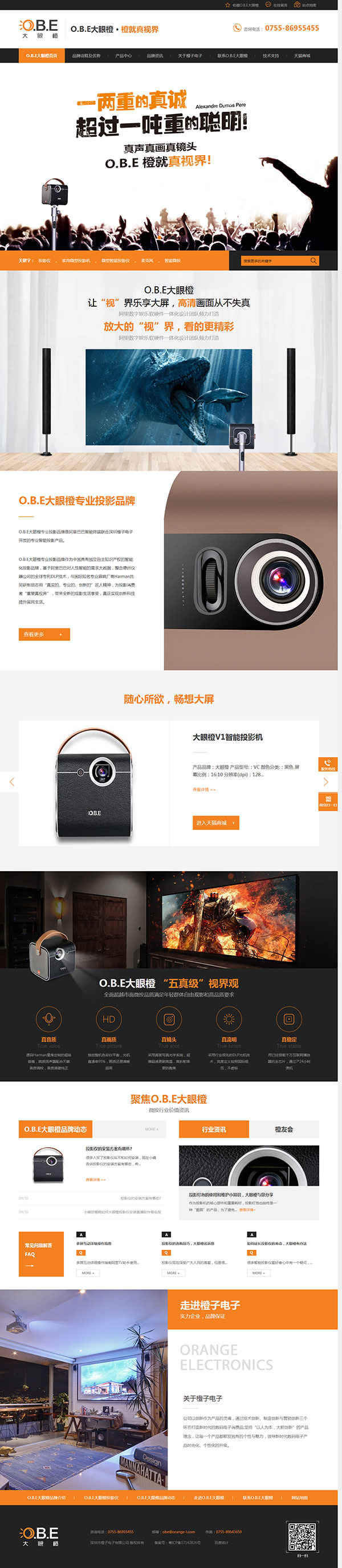 大眼橙營銷型網站案例
