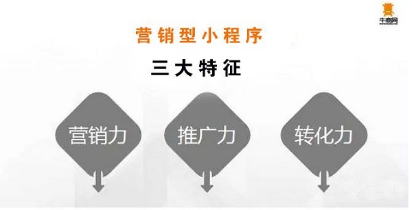 牛商網營銷型小程序三大特征