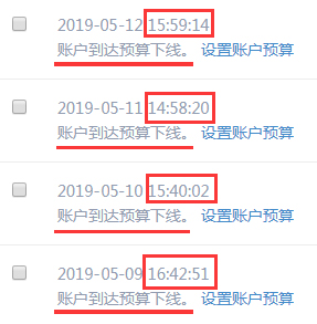 賬戶預算設置低致使關鍵詞展現量低
